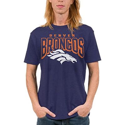 Junk Food Clothing x NFL Denver Broncos Bold Logo Unisex Adult Short Sleeve Fan T-Shirt for Men and Women Size Medium Junk Food Clothing x NFL Denver Broncos Bold Logo Unisex Adult Short Sleeve Fan T-Shirt for Men and Women Size Medium
