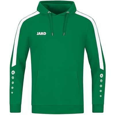 JAKO Herren Kapuzensweatshirt Power, Sportgrün, S JAKO Herren Kapuzensweatshirt Power, Sportgrün, S