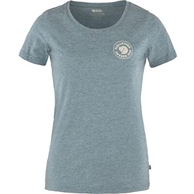 Fjällräven Damen 1960 Logo W T-Shirt, Indigoblau, Meliert, L EU Fjällräven Damen 1960 Logo W T-Shirt, Indigoblau, Meliert, L EU