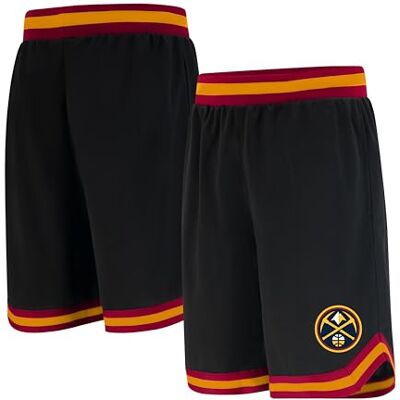 Ultra Game Active Knit Trainingsshorts NBA Herren Woven Team Logo Poly Mesh Basketball Shorts, Schwarz, Large Ultra Game Active Knit Trainingsshorts NBA Herren Woven Team Logo Poly Mesh Basketball Shorts, Schwarz, Large