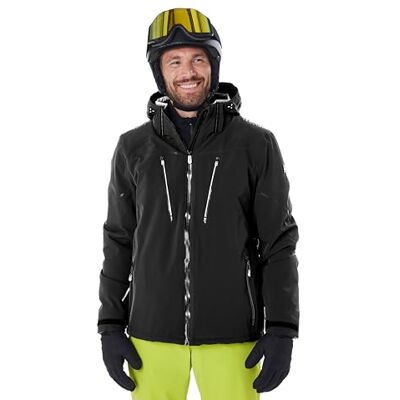 Killtec Herren Skijacke/Funktionsjacke mit abzipbarer Kapuze, Schneefang und Unterarmventilation KSW 50 MN SKI JCKT, schwarz, 3XL, 43441-000 Killtec Herren Skijacke/Funktionsjacke mit abzipbarer Kapuze, Schneefang und Unterarmventilation KSW 50 MN SKI JCKT, schwarz, 3XL, 43441-000