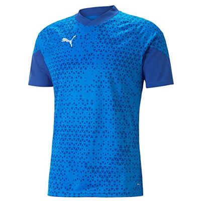 Puma Herren Teamcup Training Jersey T-Shirt, Electric Blue Lemonade, S EU Puma Herren Teamcup Training Jersey T-Shirt, Electric Blue Lemonade, S EU