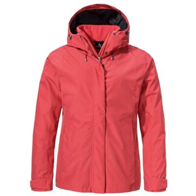 Schöffel Damen 3in1 Jacket Style Okere WMS, wasserdichte, atmungsaktive Outdoorjacke mit herausnehmbarer Fleecejacke, baked rose, 42 Schöffel Damen 3in1 Jacket Style Okere WMS, wasserdichte, atmungsaktive Outdoorjacke mit herausnehmbarer Fleecejacke, baked rose, 42