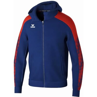 Erima Kinder EVO Star Trainingsjacke mit Kapuze New Navy/Rot 152 Erima Kinder EVO Star Trainingsjacke mit Kapuze New Navy/Rot 152
