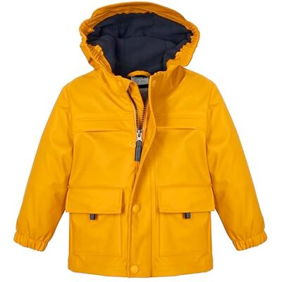 first instinct by killtec Unisex Baby Fios 23 Mns Jckt Gummierte Jacke Mit Kapuze, Senfgelb, 110-116 EU first instinct by killtec Unisex Baby Fios 23 Mns Jckt Gummierte Jacke Mit Kapuze, Senfgelb, 110-116 EU