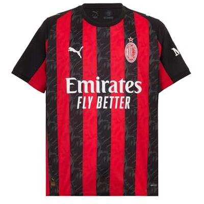 A.C. Milan Fußball-Rennen, Saison 2025/2026, Fußball-Trikot, Home, Away und Third, Rossonero, L A.C. Milan Fußball-Rennen, Saison 2025/2026, Fußball-Trikot, Home, Away und Third, Rossonero, L