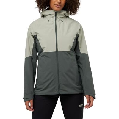 Jack Wolfskin Damen Glaabach 3in1 Jkt W, Slate Green, XL EU Jack Wolfskin Damen Glaabach 3in1 Jkt W, Slate Green, XL EU