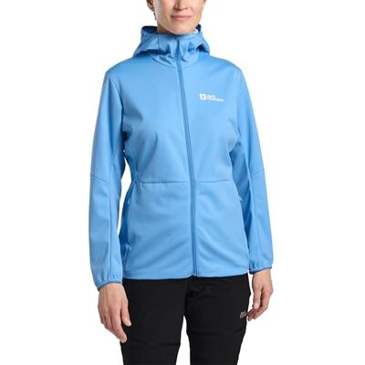 Jack Wolfskin Damen Feldberg Hoody W Softshelljacke, Mid Blue, M EU Jack Wolfskin Damen Feldberg Hoody W Softshelljacke, Mid Blue, M EU