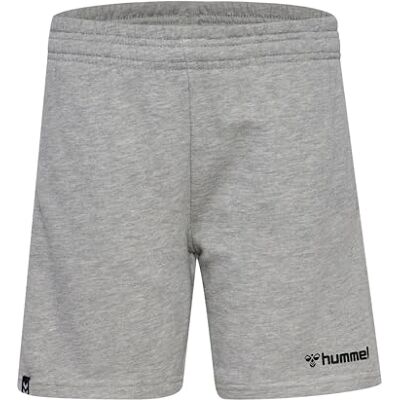 hummel hmlMOVER Cotton Bermuda Shorts Kids, Grey Melange, 128 hummel hmlMOVER Cotton Bermuda Shorts Kids, Grey Melange, 128