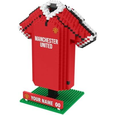 FOCO Offizielles Lizenzprodukt Personalisiertes Fußball-3D-BRXLZ-Schreibtisch-Trikot (Manchester United FC (1035-teilig)) FOCO Offizielles Lizenzprodukt Personalisiertes Fußball-3D-BRXLZ-Schreibtisch-Trikot (Manchester United FC (1035-teilig))