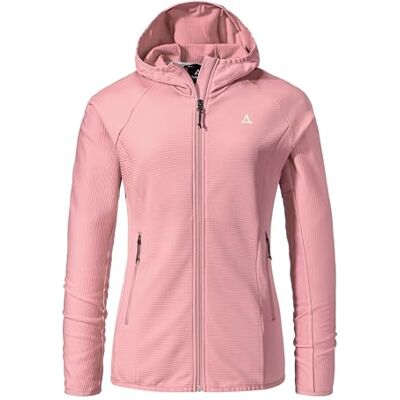 Schöffel Damen Fleece Hoody Style Cascata WMS, Fleecejacke mit Kapuze aus 2-Wege-Stretch, wärmende Outdoorjacke mit 2 Außentaschen, viola, 48 Schöffel Damen Fleece Hoody Style Cascata WMS, Fleecejacke mit Kapuze aus 2-Wege-Stretch, wärmende Outdoorjacke mit 2 Außentaschen, viola, 48