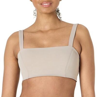 Amazon Essentials Damen Active FormFlex Buttery Soft Bandeau-Sport-BH mit verstellbaren Trägern, für leichten Halt, Taupe, XL Amazon Essentials Damen Active FormFlex Buttery Soft Bandeau-Sport-BH mit verstellbaren Trägern, für leichten Halt, Taupe, XL