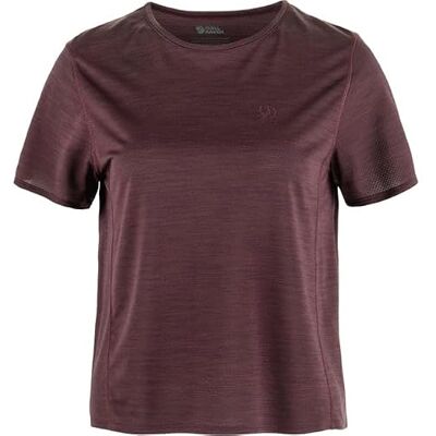 Fjällräven Damen Abisko Lite SS T-Shirt, Port, XXS Fjällräven Damen Abisko Lite SS T-Shirt, Port, XXS