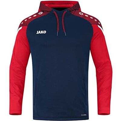 JAKO Herren Kapuzensweatshirt Performance, Marine/Rot, M JAKO Herren Kapuzensweatshirt Performance, Marine/Rot, M