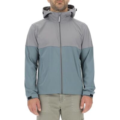 Jeep Herren Man Light Hooded Softshell Jacket Bicolor W/Zipped Pockets J24s Outdoorjacke, Dover Grey/Stormy Wa, XL EU Jeep Herren Man Light Hooded Softshell Jacket Bicolor W/Zipped Pockets J24s Outdoorjacke, Dover Grey/Stormy Wa, XL EU