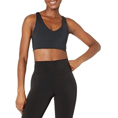 Amazon Essentials Damen Active Sculpt Sport-BH mit V-Ausschnitt (Erhältlich in Übergröße), Schwarz, X-Large Amazon Essentials Damen Active Sculpt Sport-BH mit V-Ausschnitt (Erhältlich in Übergröße), Schwarz, X-Large