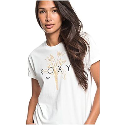 Roxy Epic Afternoon Logo Screen Tee für Damen Snow White S Roxy Epic Afternoon Logo Screen Tee für Damen Snow White S