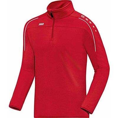 JAKO Herren Ziptop Classico, Rot, S JAKO Herren Ziptop Classico, Rot, S