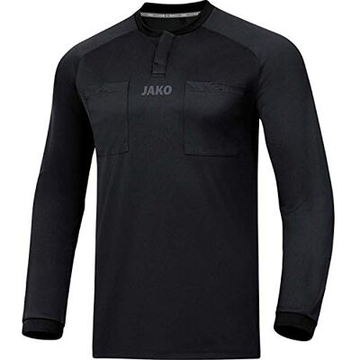 JAKO Herren Schiedsrichter-Trikot (Langarm), Schwarz, 3XL JAKO Herren Schiedsrichter-Trikot (Langarm), Schwarz, 3XL