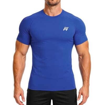 MEETWEE Rash Guard UPF50+ Kompressionsshirt Herren Langarm Kurzarm Funktionsshirt, UV Shirt Top Schwimmen Männer Sportshirt Surfen Schnelltrocknend Atmungsaktiv MEETWEE Rash Guard UPF50+ Kompressionsshirt Herren Langarm Kurzarm Funktionsshirt, UV Shirt Top Schwimmen Männer Sportshirt Surfen Schnelltrocknend Atmungsaktiv