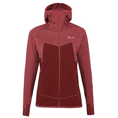 Salewa Damen Puez Hybrid Polarlite Hooded Fleece Women Softshelljacke, SYRAH MELANGE, 34 DE Salewa Damen Puez Hybrid Polarlite Hooded Fleece Women Softshelljacke, SYRAH MELANGE, 34 DE