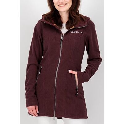 DEPROC-Active Damen Fleecemantel Strickfleecejacke Longjacket mit Kapuze Übergangsjacke Windbreaker Fleecejacke Frauen GLORY APRIL DEPROC-Active Damen Fleecemantel Strickfleecejacke Longjacket mit Kapuze Übergangsjacke Windbreaker Fleecejacke Frauen GLORY APRIL