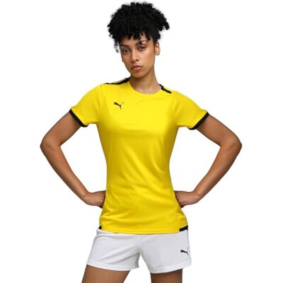 Puma Unisex Teamliga Jersey W T-Shirt, Gelb (Cyber Yellow, XL Puma Unisex Teamliga Jersey W T-Shirt, Gelb (Cyber Yellow, XL