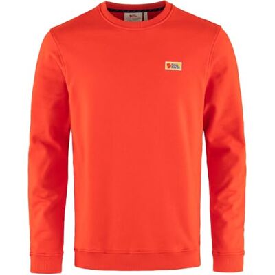 Fjällräven Herren Vardag Sweatshirt, Flame Orange, S Fjällräven Herren Vardag Sweatshirt, Flame Orange, S