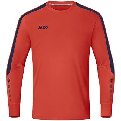 JAKO Kinder Torwart-Trikot Power (Langarm), Flame/Marine, 152 JAKO Kinder Torwart-Trikot Power (Langarm), Flame/Marine, 152