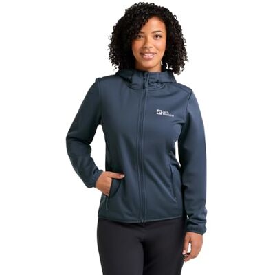 Jack Wolfskin Damen Windhain Hoody W, Midnight Sky, 3XL EU Jack Wolfskin Damen Windhain Hoody W, Midnight Sky, 3XL EU