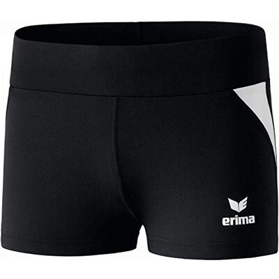 Erima Damen Shorts Hot Pant, Schwarz/Weiß, 36, 829406 Erima Damen Shorts Hot Pant, Schwarz/Weiß, 36, 829406