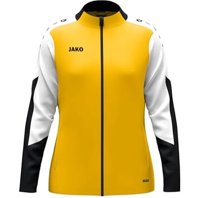 JAKO Damen Polyesterjacke Dynamic, gelb/weiß/schwarz, M JAKO Damen Polyesterjacke Dynamic, gelb/weiß/schwarz, M