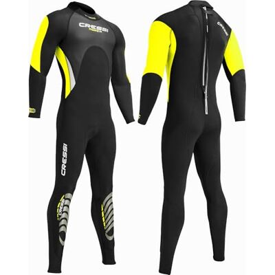 CRESSI MUTA Morea MONOPEZZO Uomo Nero/Giallo 3mm 3XL/7 CRESSI MUTA Morea MONOPEZZO Uomo Nero/Giallo 3mm 3XL/7