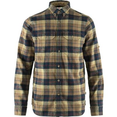 Fjällräven Herren Singi Heavy Flannel Hemd, Dark Sand, XL Fjällräven Herren Singi Heavy Flannel Hemd, Dark Sand, XL