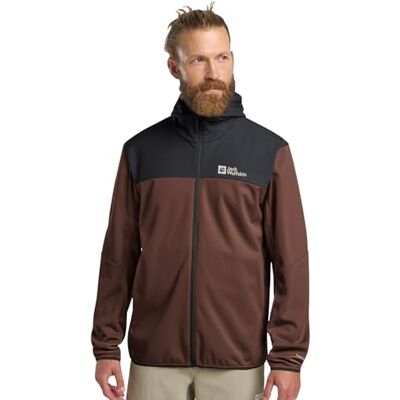 Jack Wolfskin Herren Feldberg Hoody M, Hot Choc, M EU Jack Wolfskin Herren Feldberg Hoody M, Hot Choc, M EU