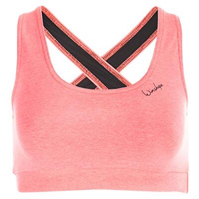WINSHAPE Damen Wvr4 Mit Offenem "Drop Back Design", All-fit Style Fitness Freizeit Sport-bh Bustier, Neon/Coral, XS EU WINSHAPE Damen Wvr4 Mit Offenem "Drop Back Design", All-fit Style Fitness Freizeit Sport-bh Bustier, Neon/Coral, XS EU