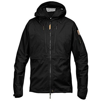 Fjällräven Herren Keb Eco-Shell Outdoorjacke, Schwarz, S Fjällräven Herren Keb Eco-Shell Outdoorjacke, Schwarz, S