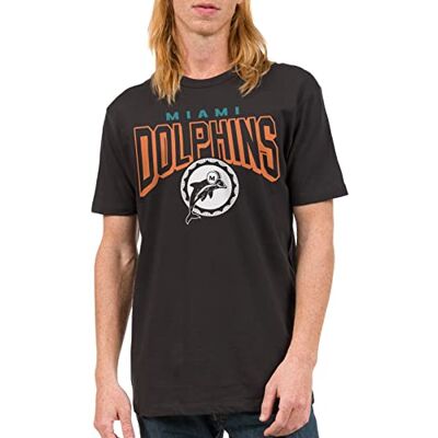 Junk Food Unisex Bold Logo NFL T-Shirt, Charcoal, XL EU Junk Food Unisex Bold Logo NFL T-Shirt, Charcoal, XL EU