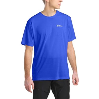 Jack Wolfskin Herren Vonnan S/S M T-Shirt, Vibrant Blue, M EU Jack Wolfskin Herren Vonnan S/S M T-Shirt, Vibrant Blue, M EU