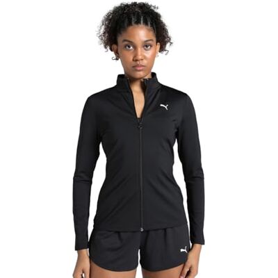 Puma Unisex W Strong Full Zip Sweatjacken, Black, XS Puma Unisex W Strong Full Zip Sweatjacken, Black, XS