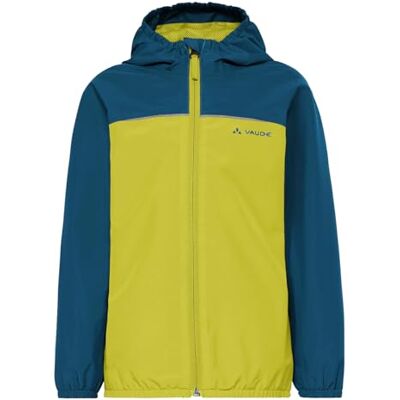 VAUDE Turaco III – Regenjacke für Mädchen aus Polyester, Regenponcho mit Kapuze, wasserdicht und winddicht – ideal für Radtouren – light leaf, Größe: 122-128 VAUDE Turaco III – Regenjacke für Mädchen aus Polyester, Regenponcho mit Kapuze, wasserdicht und winddicht – ideal für Radtouren – light leaf, Größe: 122-128