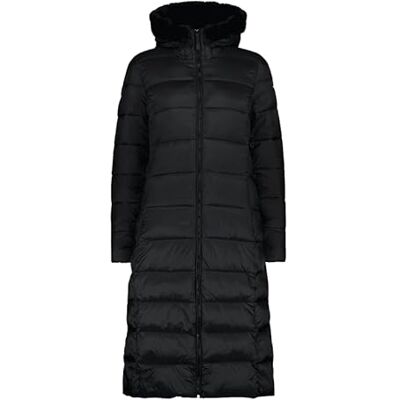 CMP , COAT FIX HOOD, 34K0046F, Basic Black, D34, Woman CMP , COAT FIX HOOD, 34K0046F, Basic Black, D34, Woman