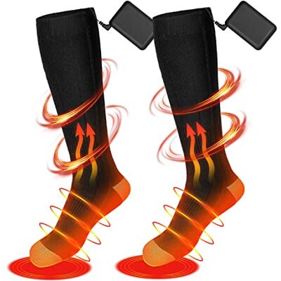 Lizhitree Beheizbare Socken, 4000mAh Beheizte Socken Herren Damen Wiederaufladbare Batterien Elektrische Warme Socken Fußwärmer Lizhitree Beheizbare Socken, 4000mAh Beheizte Socken Herren Damen Wiederaufladbare Batterien Elektrische Warme Socken Fußwärmer