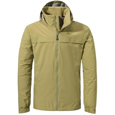 Schöffel Herren Jacket Style Bohorok MNS, wasserdichte, atmungsaktive Outdoor Jacke, elegante Funktionsjacke mit Kapuze und Stufensaum, solid olive, 62 Schöffel Herren Jacket Style Bohorok MNS, wasserdichte, atmungsaktive Outdoor Jacke, elegante Funktionsjacke mit Kapuze und Stufensaum, solid olive, 62