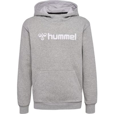 hummel Hmlmover Cotton Hoodie Kids, Grey Melange hummel Hmlmover Cotton Hoodie Kids, Grey Melange