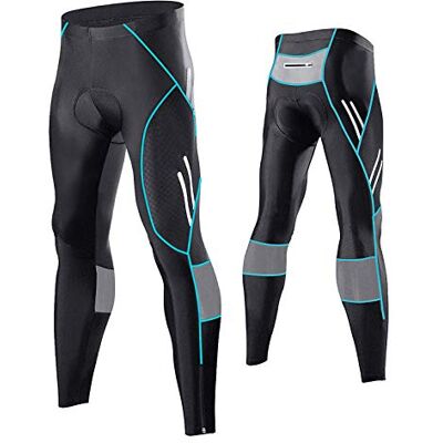 MEETWEE Herren Radlerhose Lange Fahrradhose, Kompression Radhose Leggings Radsport Hose für Männer Elastische Atmungsaktive 3D Schwamm Sitzpolster MEETWEE Herren Radlerhose Lange Fahrradhose, Kompression Radhose Leggings Radsport Hose für Männer Elastische Atmungsaktive 3D Schwamm Sitzpolster