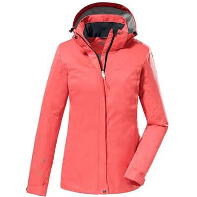 Killtec Damen Funktionsjacke/Outdoorjacke mit abzippbarer Kapuze KOS 133 WMN JCKT, coral pink, 40, 38383-000 Killtec Damen Funktionsjacke/Outdoorjacke mit abzippbarer Kapuze KOS 133 WMN JCKT, coral pink, 40, 38383-000