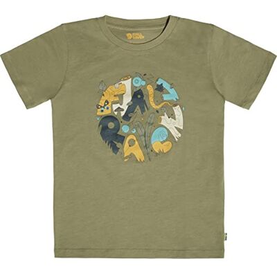 Fjällräven Kinder Forest Findings T-Shirt, Light Olive, 122 Fjällräven Kinder Forest Findings T-Shirt, Light Olive, 122