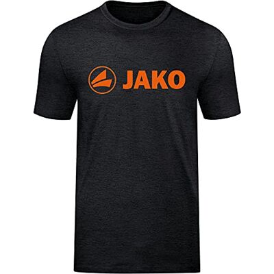 JAKO Herren T-Shirt Promo, Schwarz-Meliert/Neonorange, 3XL JAKO Herren T-Shirt Promo, Schwarz-Meliert/Neonorange, 3XL