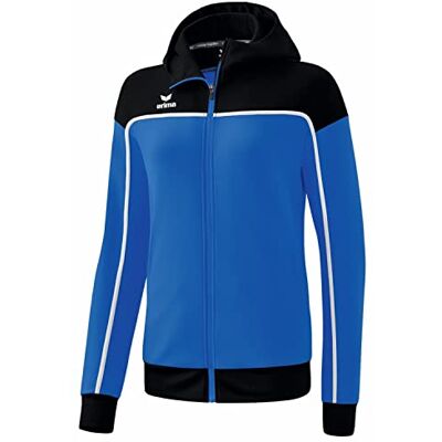Erima Damen Change by Trainingsjacke mit Kapuze (1032311), New royal/schwarz/weiß, 38 Erima Damen Change by Trainingsjacke mit Kapuze (1032311), New royal/schwarz/weiß, 38